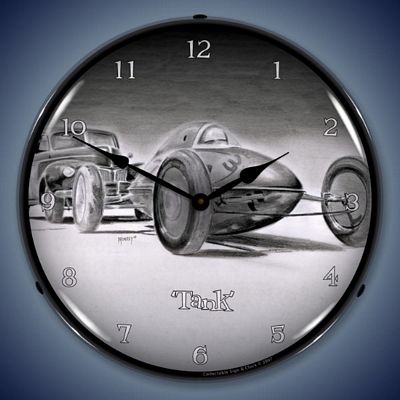 Tank Lighted Wall Clock