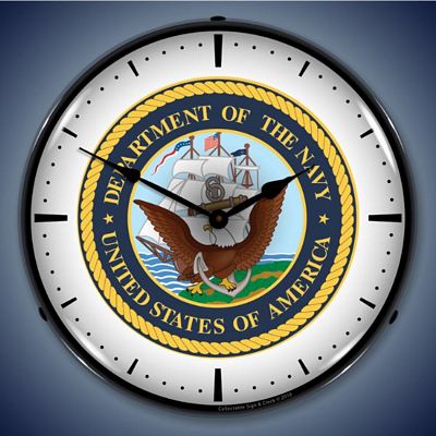 United States Navy Lighted Wall Clock