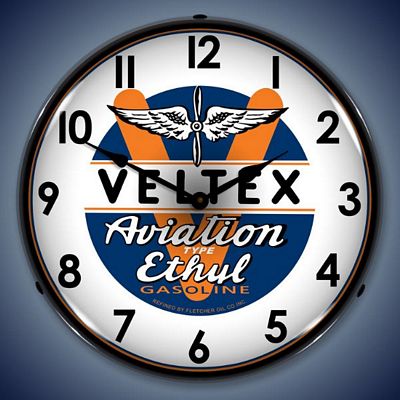 Veltex Aviation Lighted Wall Clock