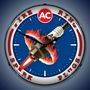 AC Spark Plug Lighted Wall Clock