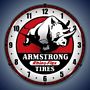 Armstrong Rhino-Flex Tires Lighted Wall Clock