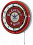 Budweiser In Bottles Double Neon Wall Clock