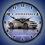 Camaro G5 Silver Ice Lighted Wall Clock