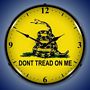 Dont Tread On Me Lighted Wall Clock