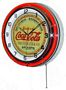 Drink Coca-Cola Double Neon Wall Clock