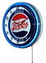 Drink Pepsi Cola Ice Cold Double Neon Wall Clock