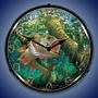 Fishing The Wood Largemouth Bass By Mark Susinno Lighted Wall Clock