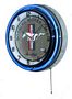 Ford Mustang Double Neon Wall Clock