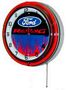 Ford Racing Double Neon Wall Clock