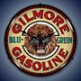 Gilmore Gasoline Lighted Wall Clock