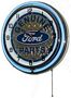 Genuine Ford Parts Double Neon Wall Clock