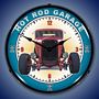 Hot Rod Garage Lighted Wall Clock