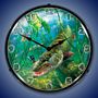 In The Thick Of It  Muskie By Mark Susinno Lighted Wall Clock