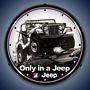 Jeep Lighted Wall Clock