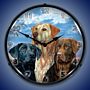 Labrador Retriever By Scot Storm Lighted Wall Clock