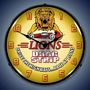 Lions Drag Strip Lighted Wall Clock