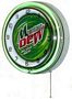 Mountain Dew Double Neon Wall Clock