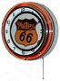 Phillips 66 Road Sign Style Double Neon Wall Clock