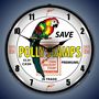 Polly Stamps Lighted Wall Clock