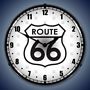 Route 66 Lighted Wall Clock