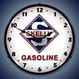 Skelly Gasoline Lighted Wall Clock