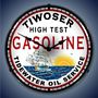 Tiwoser Gasoline Lighted Wall Clock