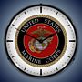 United States Marine Corps Lighted Wall Clock