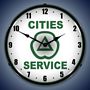 Cities Service Lighted Wall Clock