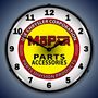 Chrysler Mopar Parts Lighted Wall Clock