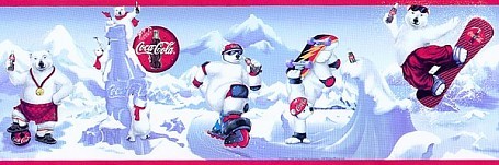 COCA-COLA POLAR BEAR TEAM WALL BORDER