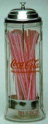 COCA-COLA DELICIOUS AND REFRESHING STRAW DISPENSER