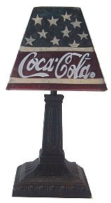 COCA-COLA USA TIFFANY STYLE LAMP VOTIVE CANDLE HOLDER