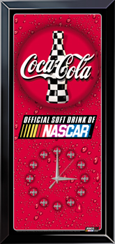 COCA-COLA NASCAR WALL CLOCK