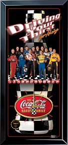 COCA-COLA RACING FAMILY NASCAR DRIVERS LIMITED EDITION WALL CLOCK