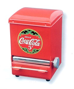 COCA-COLA NOSTALGIC 5 CENTS TOOTHPICK DISPENSER