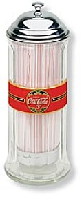 COCA-COLA NOSTALGIC 5 CENTS STRAW DISPENSER