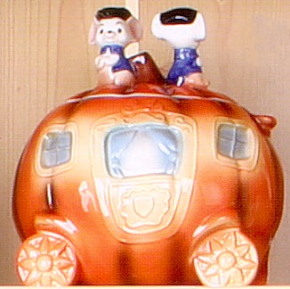 CINDERELLA PUMPKIN COOKIE JAR