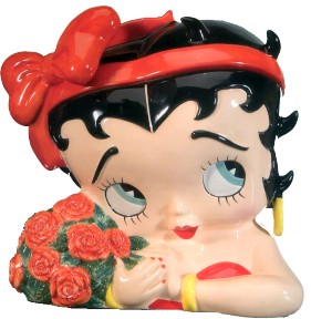 BETTY BOOP ROSES LIMITED EDITION COOKIE JAR
