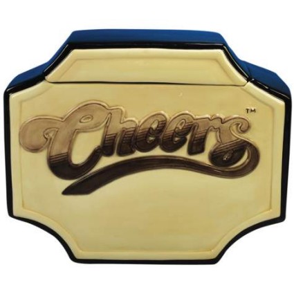 Cheers Sign Cookie Jar