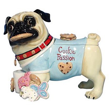 PUGNACIOUS COOKIE PASSION PUG COOKIE JAR