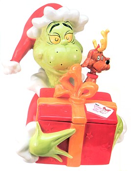 DR. SEUSS HOW THE GRINCH STOLE CHRISTMAS LIMITED EDITION COOKIE JAR - FREE SHIPPING
