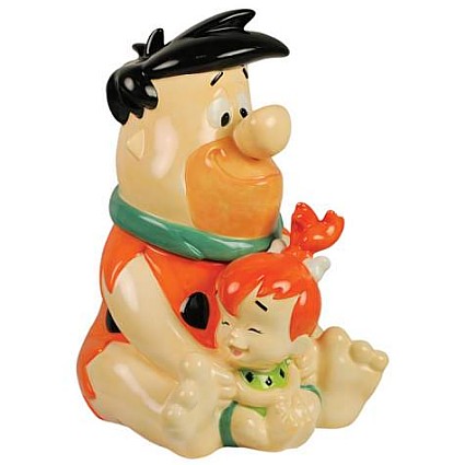 Flintstones Fred And Pebbles Cookie Jar