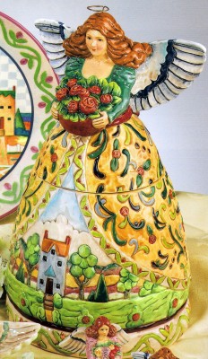 JIM SHORE FOUR SEASONS ANGEL COOKIE JAR