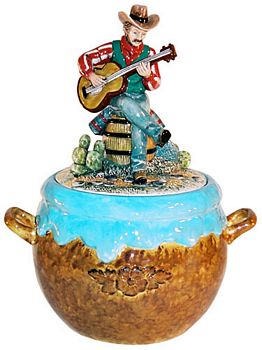 SINGING COWBOY COOKIE JAR