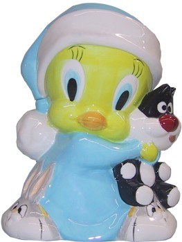 TWEETY BIRD HUG COOKIE JAR