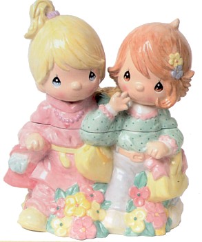 PRECIOUS MOMENTS GIRLFRIENDS SHOPPING COOKIE JAR
