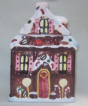 GINGERBREAD HOUSE COOKIE JAR
