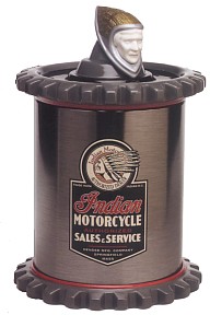INDIAN MOTORCYCLE LIMITED EDITION TIN/CERAMIC COOKIE JAR