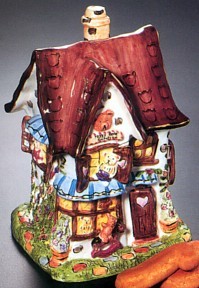 COBBLESTONE VILLAGE TEDDY BEAR EMPORIUM COOKIE JAR