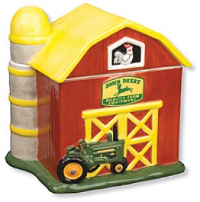 JOHN DEERE BARN COOKIE JAR